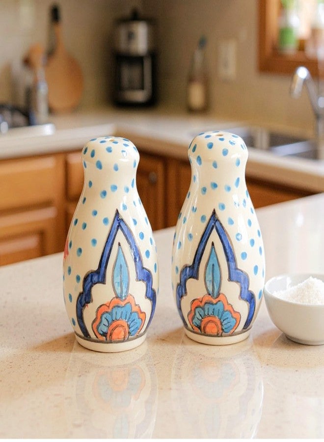 فوي دروب طقم ملح وفلفل سيراميك من فوي دروب لطاولة الطعام والمطبخ | هزازات ملح وفلفل | موزع ملح وفلفل، وعاء | للمنزل | المقهى | المكتب - 80 مل - Image 2